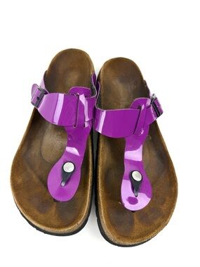 Betula Birkenstocks Purple Toe-Post Sandals